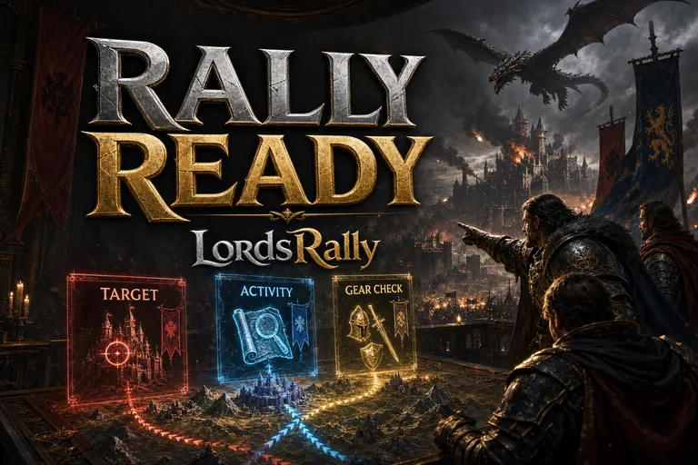Lords Mobile Rally Öncesi 60 Saniye: !bul, !aktivite ve !ekipman Hızlı Kontrol Listesi